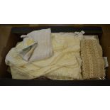 Various linen / table cloths