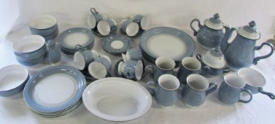 Large quantity of Denby coffee and dinner service approximately 46 pieces