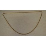 9ct gold necklace, total approx weight 7.