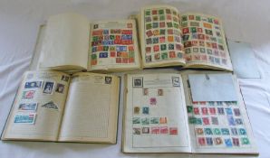 Various stamp albums
