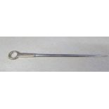 Silver meat skewer London 1818 maker W Eaton weight 2.