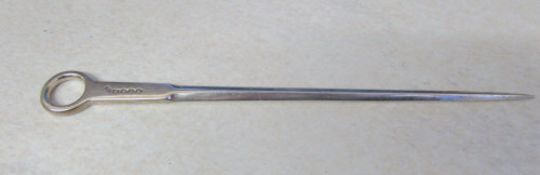 Silver meat skewer London 1818 maker W Eaton weight 2.