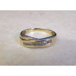 Tested as 9ct gold diamond ring approx 0.