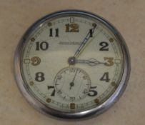 Jaeger-LeCoultre General Service Trade Pattern military pocket watch, rear of case engraved G.S.T.