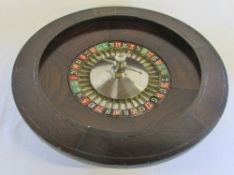 G Caro Paris roulette wheel D 47 cm