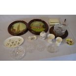 Mixed lot including Wedgwood, various glass,