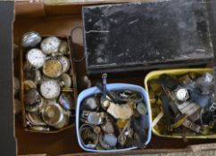 Quantity of wristwatches and pocket watches for spares/repair