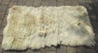 Bear skin fur mat,