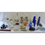 Various ceramics inc Royal Worcester and Coalport, decanters, watches, camera, torches,