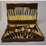 Silver plated canteen of cutlery