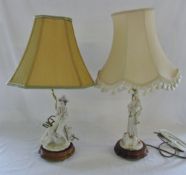 Pair of figurative table lamps