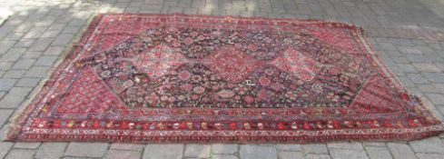 Red Persian Qashqai style rug (AF)