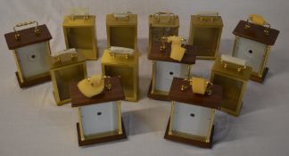 Approx 12 carriage clock spare/replacement cases,