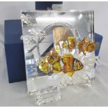 Swarovski 'Wonders of the sea' Community (clown fish) (boxed) together with Community plaque