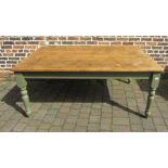 Large pine kitchen table 6 ft x 4 ft