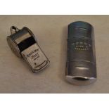 The Acme Whistle and a 'Tommy' trench lighter