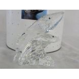 Swarovski group of whales (boxed)