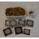 Mixed coins including commemorative,