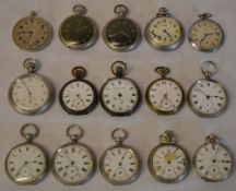 15 pocket watches for spares or repair, including Moeris, Non-Magnetic Lever,