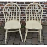 2 painted chairs