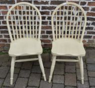 2 painted chairs