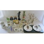 Assorted ceramics and glassware inc Prinknash, Aynsley, Old Foley,