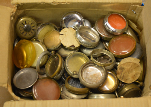 Box of mixed watch case parts (AF)