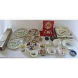 Assorted ceramics inc Wedgwood and Limoges, oriental plates etc,