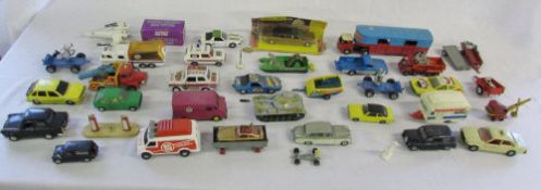 Assorted mainly playworn die cast cars inc Dinky & Corgi