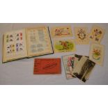 Small stamp album, Horncastle postcard album,
