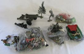 Various toy soldiers etc inc Herald and Lone Star & Meccano
