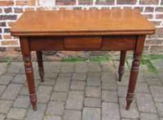 Victorian mahogany fold over breakfast table