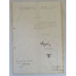 Rare German Nazi Pre-WWII letter signed by SS-Gruppenführer Reinhard Heydrich dated 4th March 1937