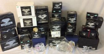 Ex-shop stock - large quantity of boxed crystal ornaments,