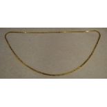 18ct gold necklace, approx 38.