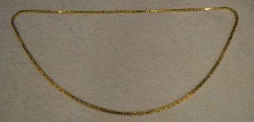 18ct gold necklace, approx 38.