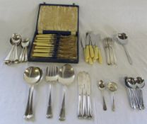 Quantity of silver plate cutlery