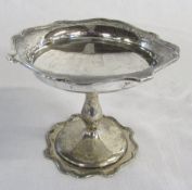 Small silver pedestal bowl London 1918 maker Mappin & Webb weight 3.