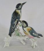 Pair of birds by Karl Ens H 31 cm