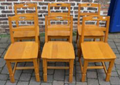 6 Chapel chairs