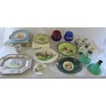 2 boxes of assorted ceramics and glassware inc Limoges