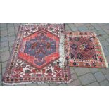 Small Persian rug and a prayer mat