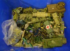 Dinky / Britains playworn military vehicles