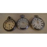 3 pocket watches including Ingersoll