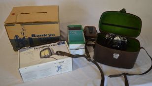 Sankyo projector, Vivitar lens,