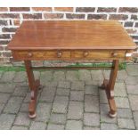 Small early Victorian mahogany serving table