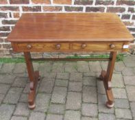 Small early Victorian mahogany serving table