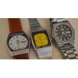 3 Seiko automatic wristwatches