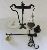 2 sets of cast iron scales - Avery Ltd 1917 & H Webb & Co Birmingham