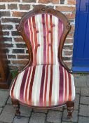 Victorian nursing chair